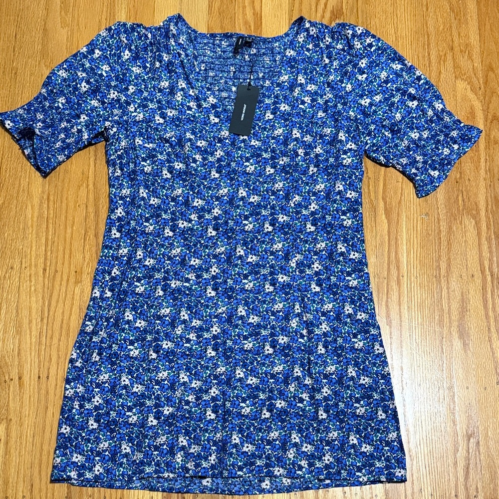 Vero Moda Blue Floral Dress